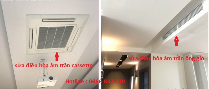 sửa điều hòa âm trần tại Bắc Ninh